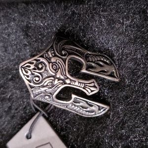 Sterling silver mens Nordic ring